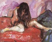 Edvard Munch Naked oil